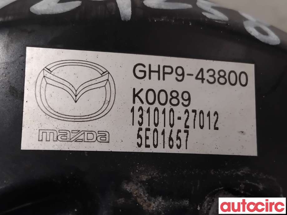 Bremsekraft-forsterker til Mazda 6 2015-2018 (Type III, Fase 2)  (MAZDA|GHY9-43-80ZC|131010-27012|GHP9-43800)