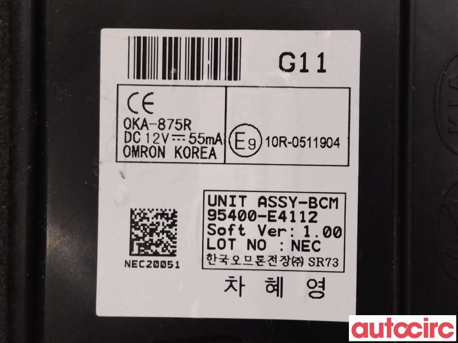 Styreenhet diverse til Kia Soul 2014-2019 (Type II)  (KIA|95400E4112)