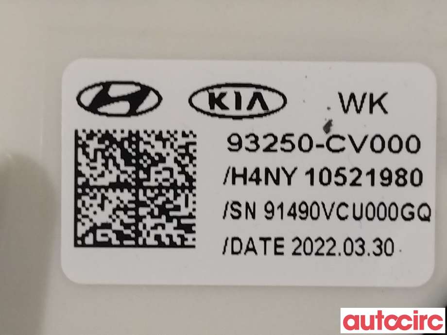 Bryterpanel førersete til Kia EV6 2021-->> (KIA|93250CV000)