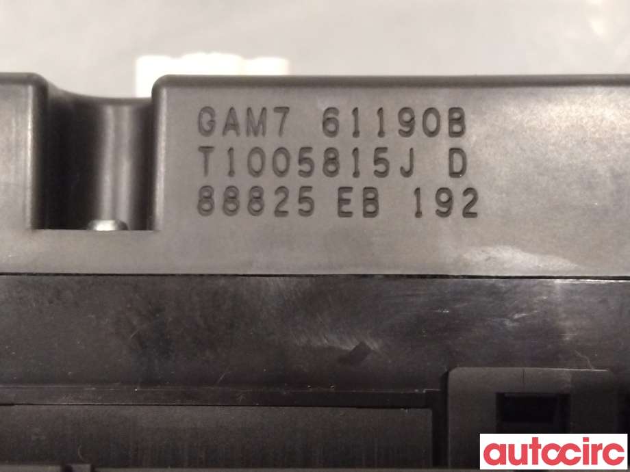 Varmeapparat betjening til Mazda 6 2008-2010 (Type II, Fase 1)  (MAZDA|GAM7-61-190B|GAM761190B)