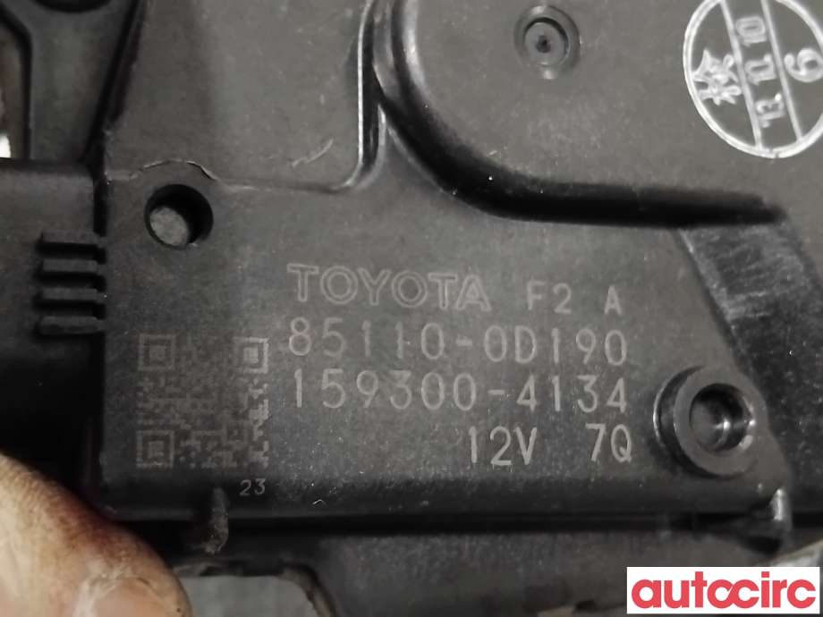Viskermotor frontrute til Toyota Yaris 2012-2014 (Type III, Fase 1)  (TOYOTA|851100D190|159300-4134|85110-0D190)