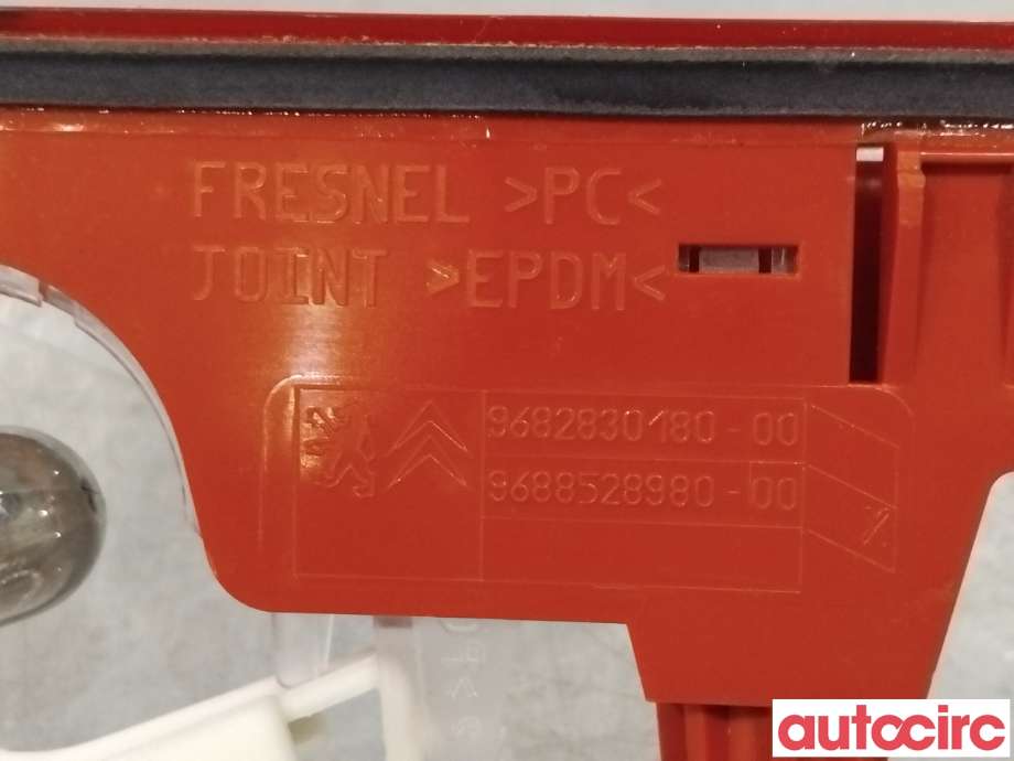 Baklykt bremselys bakrute til Citroën Berlingo 2008-2015 (Type II, Fase 1)  (CITROEN|6351FC|89093986|9688528980)