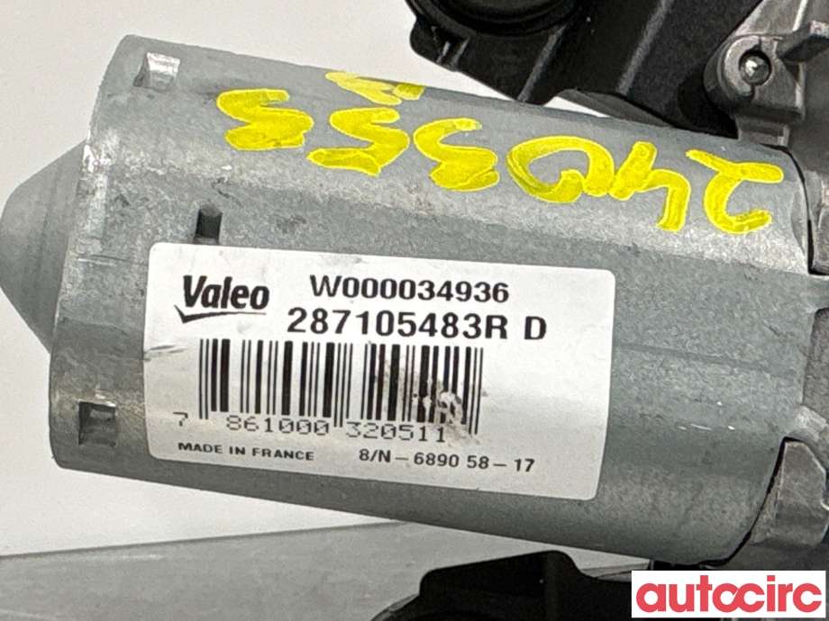 Viskermotor bakrute til Renault Zoe 2013-2019 (Fase 1) (RENAULT|287105483R|W000034936)