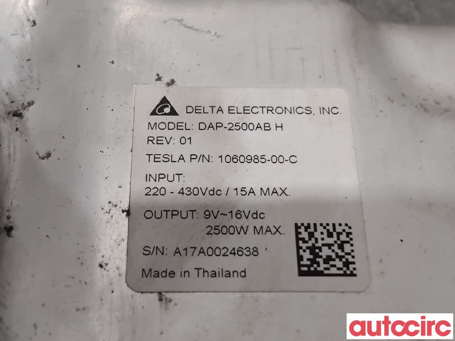 DCDC converter hybrid til Tesla Model X 2016-->>  (TESLA|1060985-00-C|DAP-2500ABH)