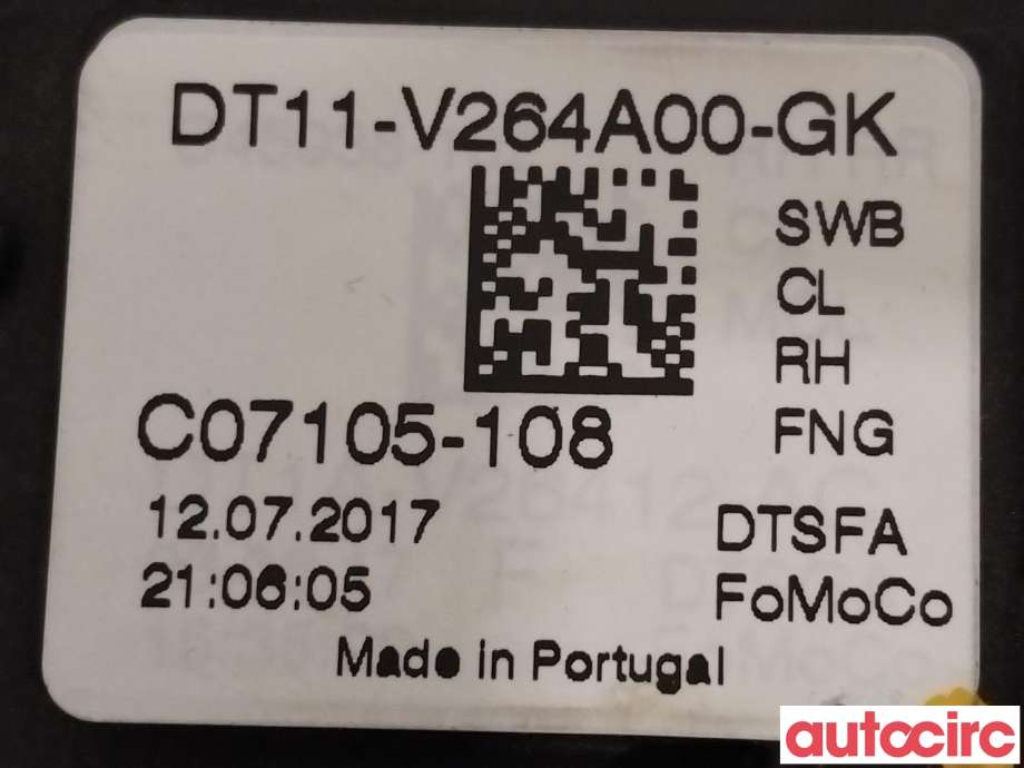 Dørlås låskasse til Ford Transit Connect 2013-2018 Type II, Fase 1  (FORD|2229957|DT11-V264A00-GK)