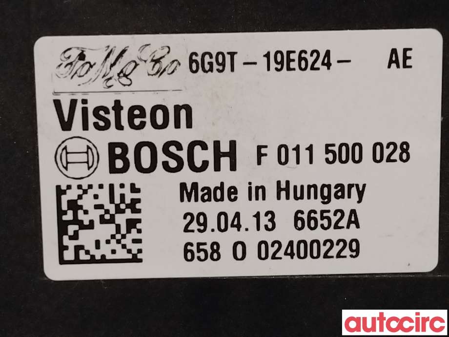 Varmeapparat motstand til Ford Fiesta 2013-2017 (Type VI, Fase 2)  (FORD|1847910|6G9T-19E624-AE)