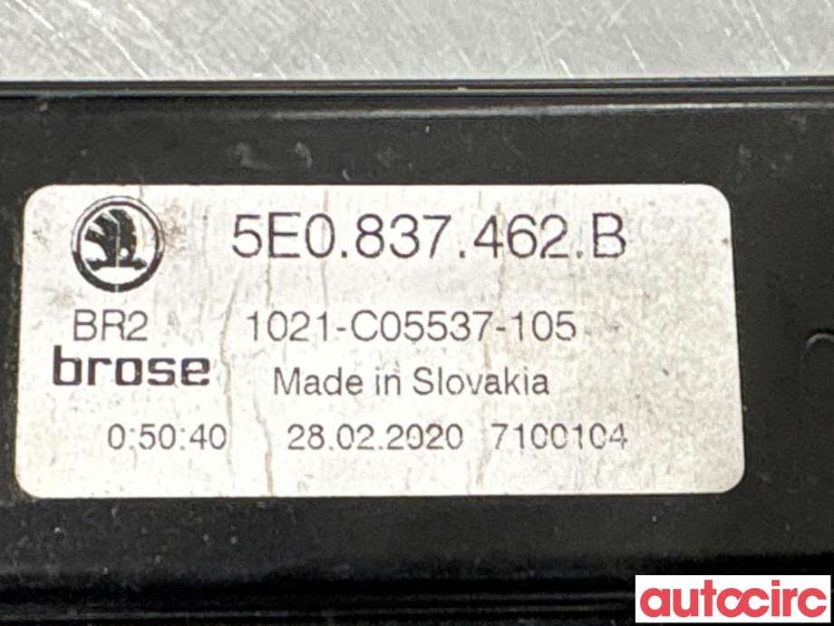Ruteheis til Škoda Octavia 2017-2020 (Type III, Fase 2)  (SKODA|5E0837462B|)