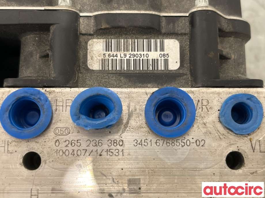 ABS sentral til BMW 3-Serie 2005-2011 (E90/E91/E92/E93) (E90/E91/E92/E93) (BMW|34516795394|0265236380|34516768550)