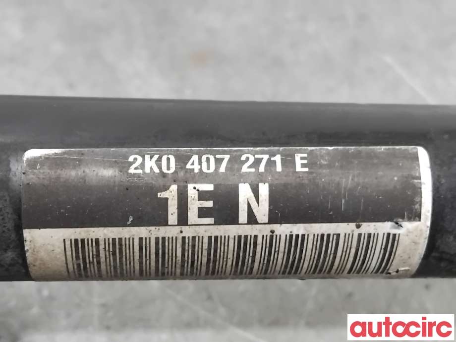 Drivaksel venstre foran til VW Caddy 2010-2015 (Type III, Fase 2)  (VOLKSWAGEN|1K0407453NX|2K0407271E|1K0407271PF)