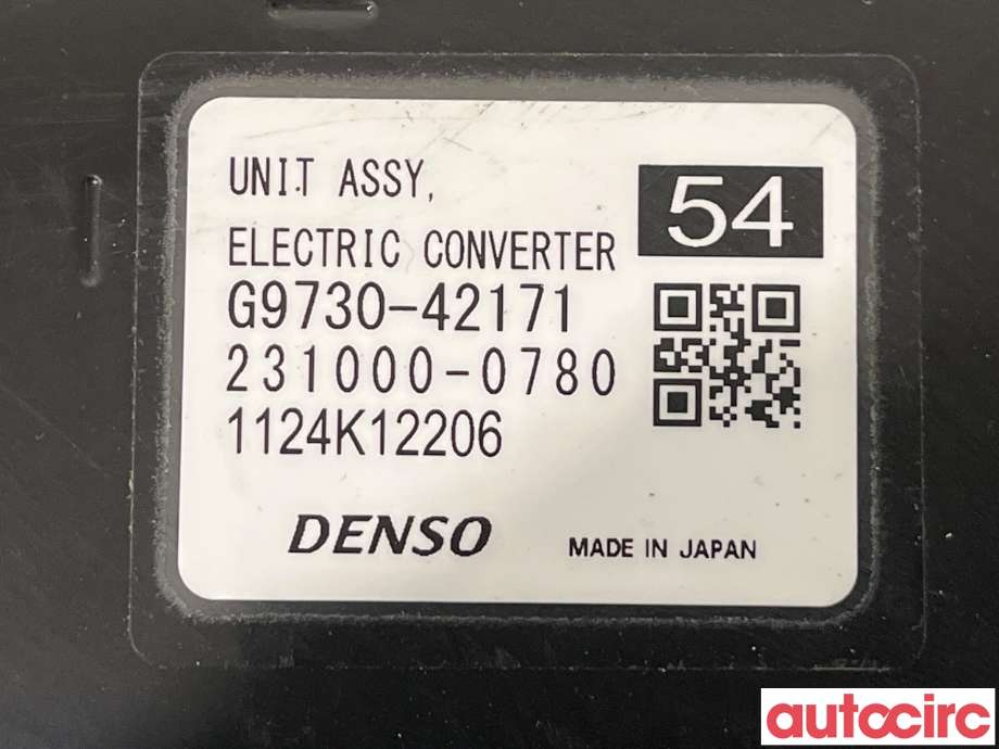 Inverter hybrid til Toyota bZ4X 2022-->>  (TOYOTA|G97A042171|231000-0780)