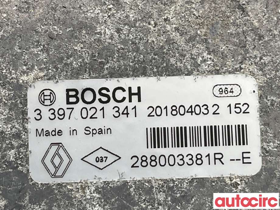 Viskermotor frontrute til Renault Zoe 2013-2019 (Fase 1)  (RENAULT|288003381R|0390241580)