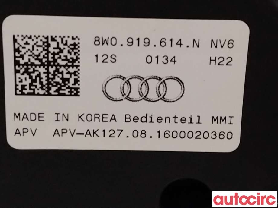 Bryter diverse til Audi A4 2015-2019 (Type V, Fase 1) (B9) (B9) (AUDI|8W0919614N)