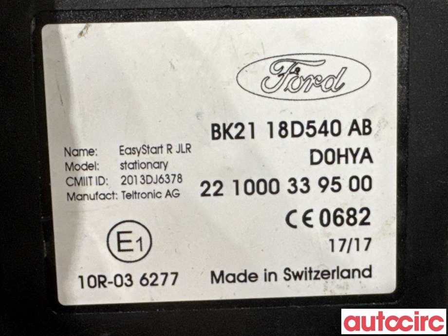 Styreenhet diverse til Ford Transit Connect 2013-2018 Type II, Fase 1  (FORD|1929558|)