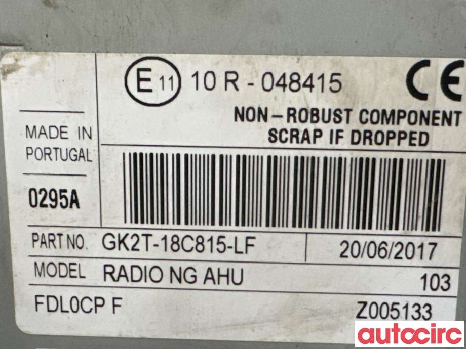 Bilstereo navigasjon til Ford Transit Connect 2013-2018 Type II, Fase 1 (FORD|2463799||GK2T-18C815-LF)