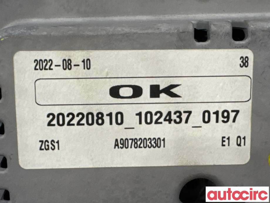 Instrument kjørecomputer til Mercedes Sprinter 2018-->> (907/910) (907/910) (MERCEDES|A9079002310||A9079007807)