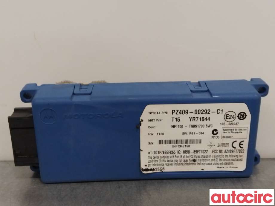 Styreenhet bluetooth til Toyota RAV4, 2006-2009 (Type III, Fase 1)  (TOYOTA|NO NR)