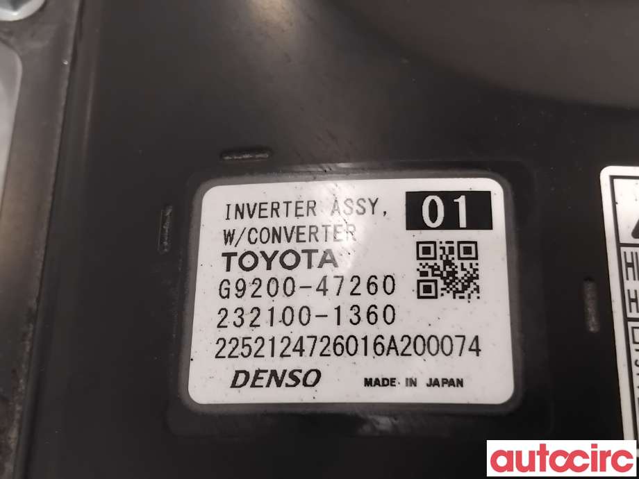 Inverter hybrid til Toyota Prius 2016-2023 (Type IV) (combi) (combi) (TOYOTA|G920049085|232100-1360|G9200-47260)