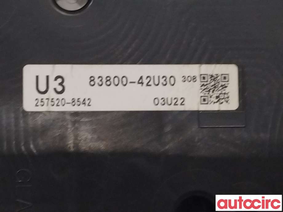 Instrumentpanel til Toyota RAV4 2016-2019 (Type IV, Fase 2) (TOYOTA|8380042U30)
