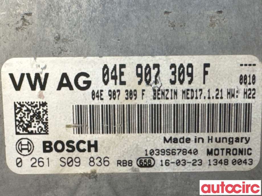 Styreenhet motor til VW e-Golf 2014-2017 (Fase 1)  (VOLKSWAGEN|04E906023AG|0261S09836|04E907309F)