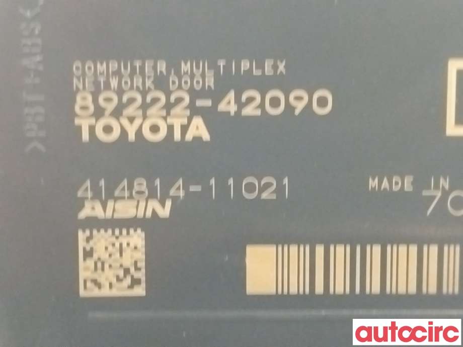 Styreenhet elektrisk bakluke til Toyota RAV4 2016-2019 (Type IV, Fase 2)  (TOYOTA|8922242090)