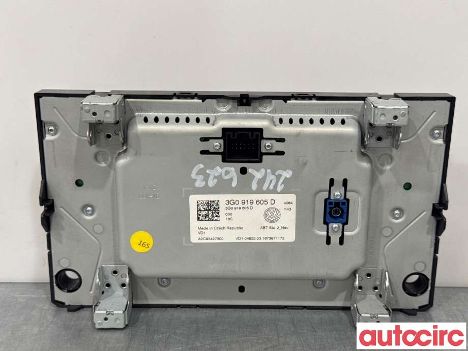 Instrument kjørecomputer til VW e-Golf 2014-2017 (Fase 1)  (VOLKSWAGEN|3G0919605D|A2C93427300)