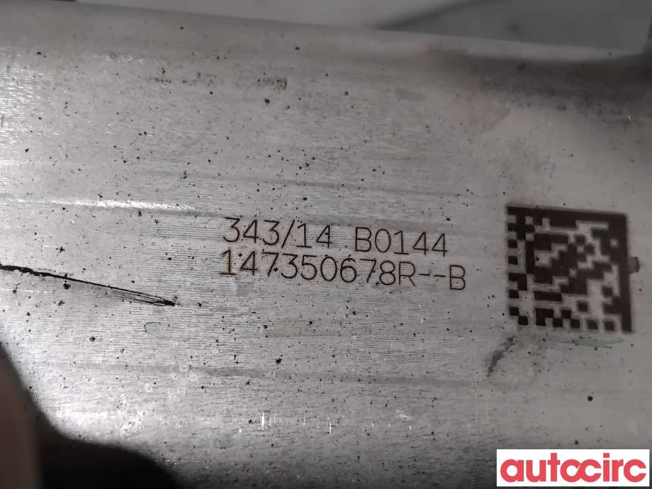 EGR-kjøler til Nissan Qashqai 2014-2021 (Type II)  (NISSAN|1473500QAN||147350678R)