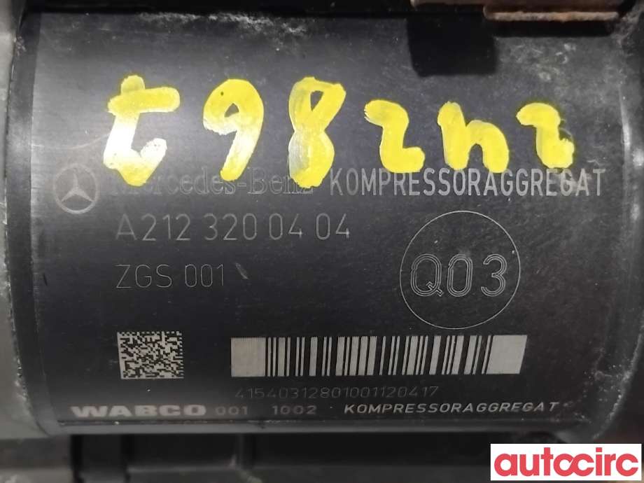 Kompressor nivå/luft til Mercedes E-Klasse 2009-2013 (Fase 1) (W212) (W212) (MERCEDES|A2123200404|4430201701)