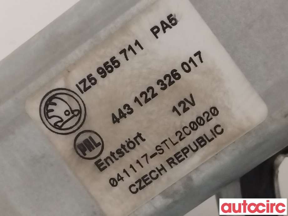 Viskermotor bakrute til Škoda Octavia 2005-2008 (Type II, Fase 1)  (SKODA|1Z5955711A|1Z5955711)