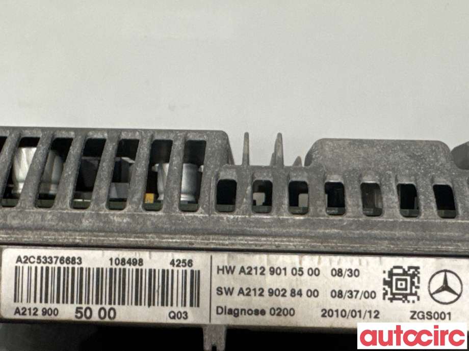 Multimedia display (MCU - Media Controller Unit) til Mercedes E-Klasse 2009-2013 (Fase 1) (W212) (W212) (MERCEDES|A2129009022|A2C53376683|A2129005000)