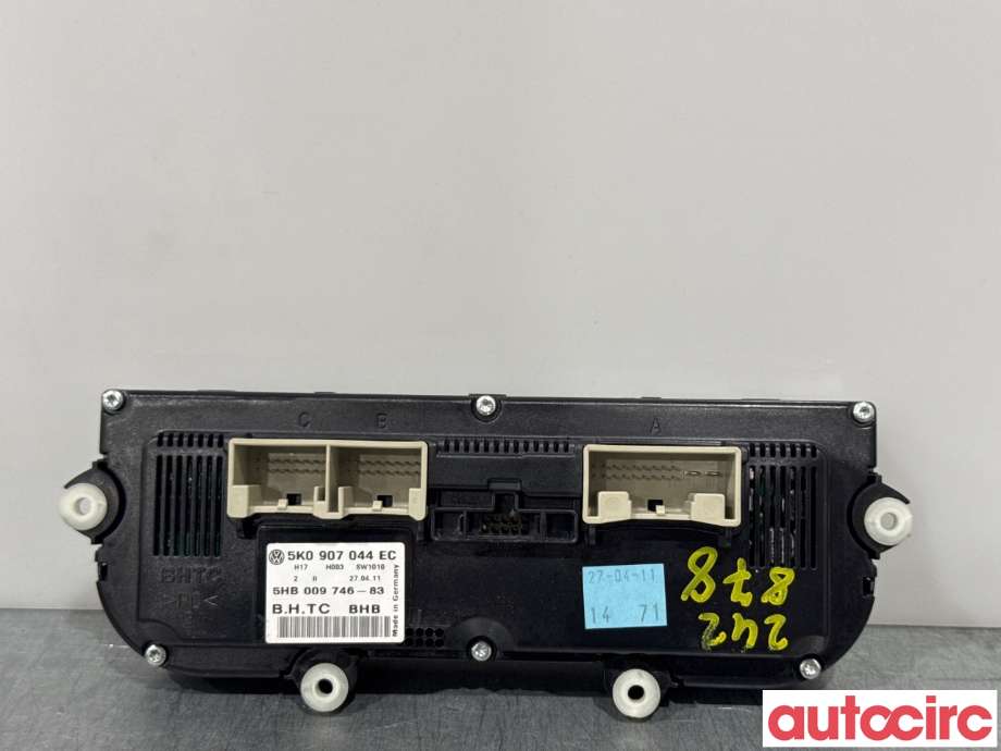Varmeapparat betjening til VW Golf VI 2008-2012 (VOLKSWAGEN|5K0907044EC|5HB009746-83|5K0907044HD)
