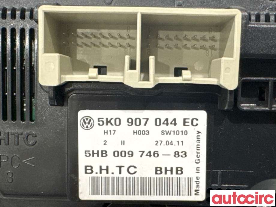 Varmeapparat betjening til VW Golf VI 2008-2012 (VOLKSWAGEN|5K0907044EC|5HB009746-83|5K0907044HD)