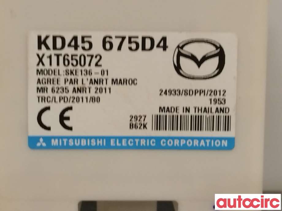 Styreenhet nøkkelfri/keyless til Mazda CX-3 2015-2022  (MAZDA|KD45-67-5D4A|KD45-675D4)