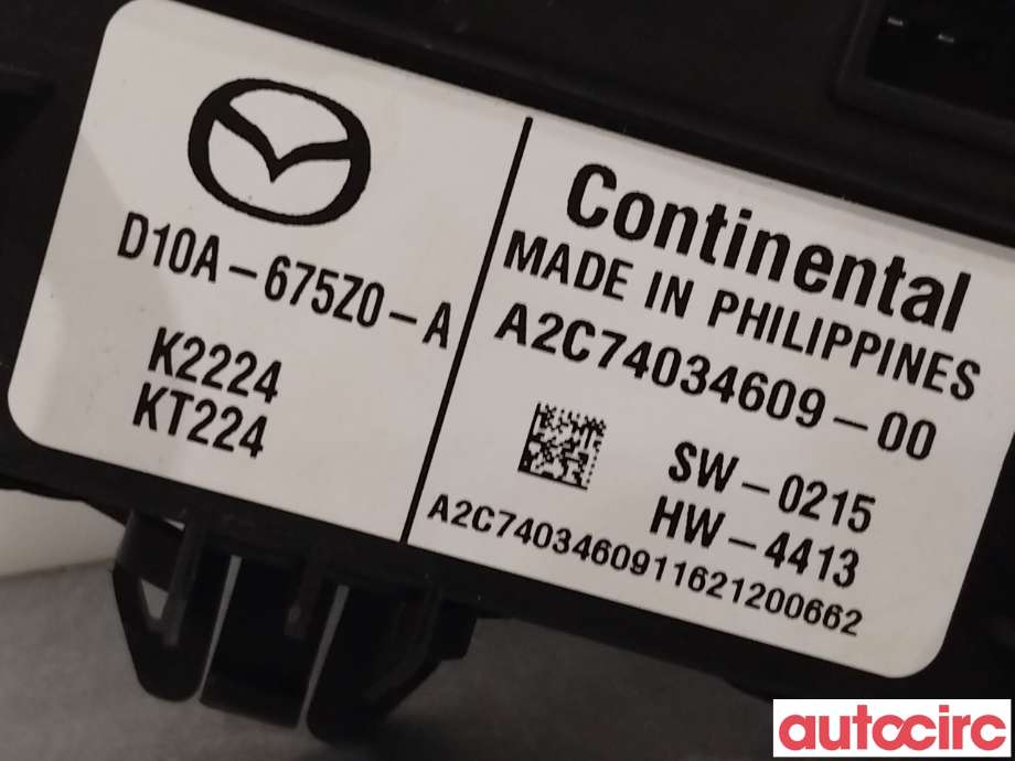 Styreenhet diverse til Mazda CX-3 2015-2022  (MAZDA|D10A-67-5Z0C|D10A-675Z0-A)