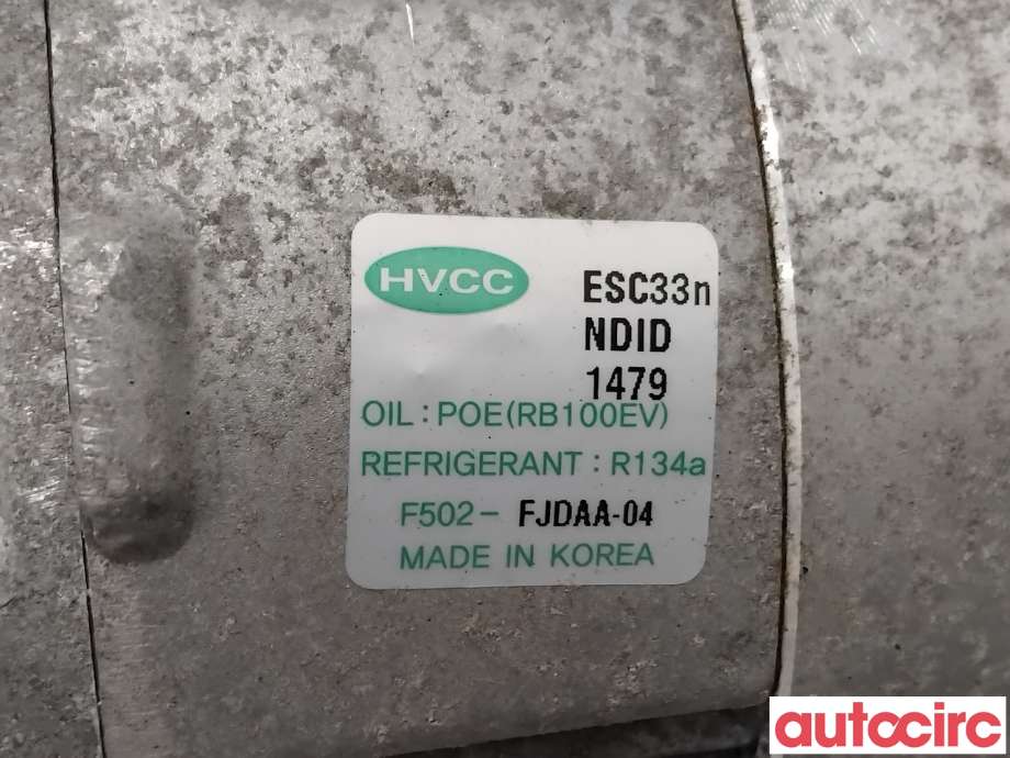 Aircondition kompressor til Kia Soul 2014-2019 (Type II)  (KIA|97701E4000|F502-FJDAA-04|)