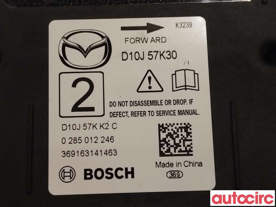 Airbag elektronikk til Mazda CX-3 2015-2022  (MAZDA|D10J-57-K30A|D10J-57K30)