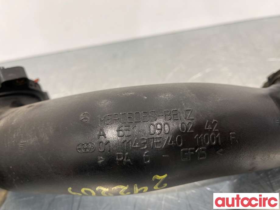 Turbo rør til Mercedes Vito/Viano 2010-2014 (Fase 2) (W639) (W639) (MERCEDES|A6510900242|)
