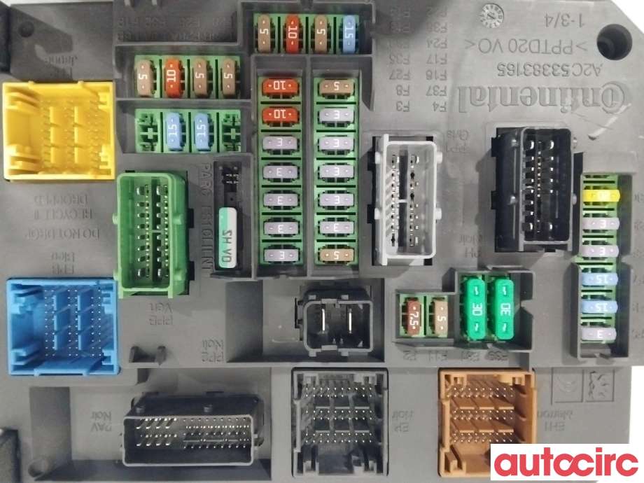 Sikringsboks til Peugeot 308 2013-2021 (Type II)  (PEUGEOT|1610807680|9806687880)