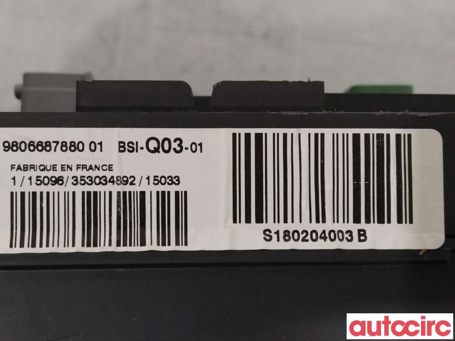 Sikringsboks til Peugeot 308 2013-2021 (Type II)  (PEUGEOT|1610807680|9806687880)