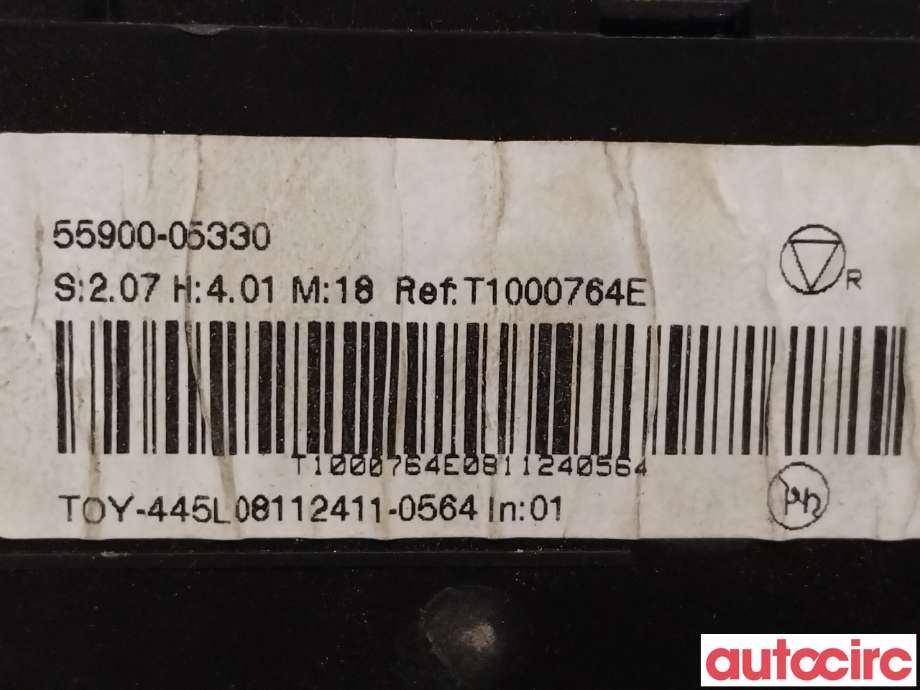 Varmeapparat betjening til Toyota Avensis 2009-2015 (Type III, Fase 1)  (TOYOTA|5590005330)