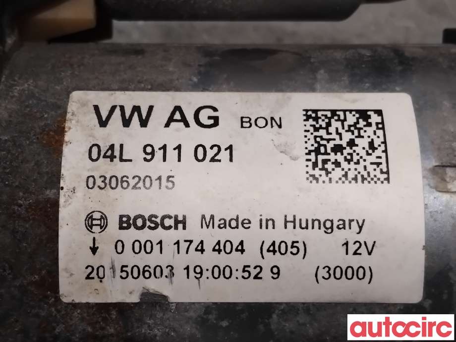 Starter diesel til Audi A4 2007-2014 (Type IV) (B8) (B8) (AUDI|04L911021X|0001174404|04L911021)