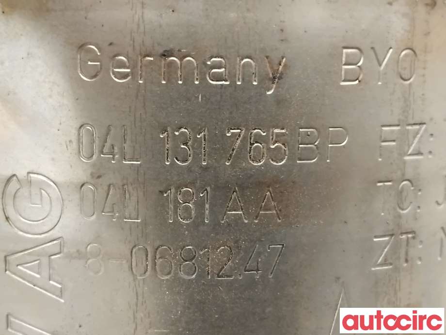 Partikkelfilter til Audi A4 2007-2014 (Type IV) (B8) (B8) (AUDI|04L131669HX|04L181AA|04L131670SX)