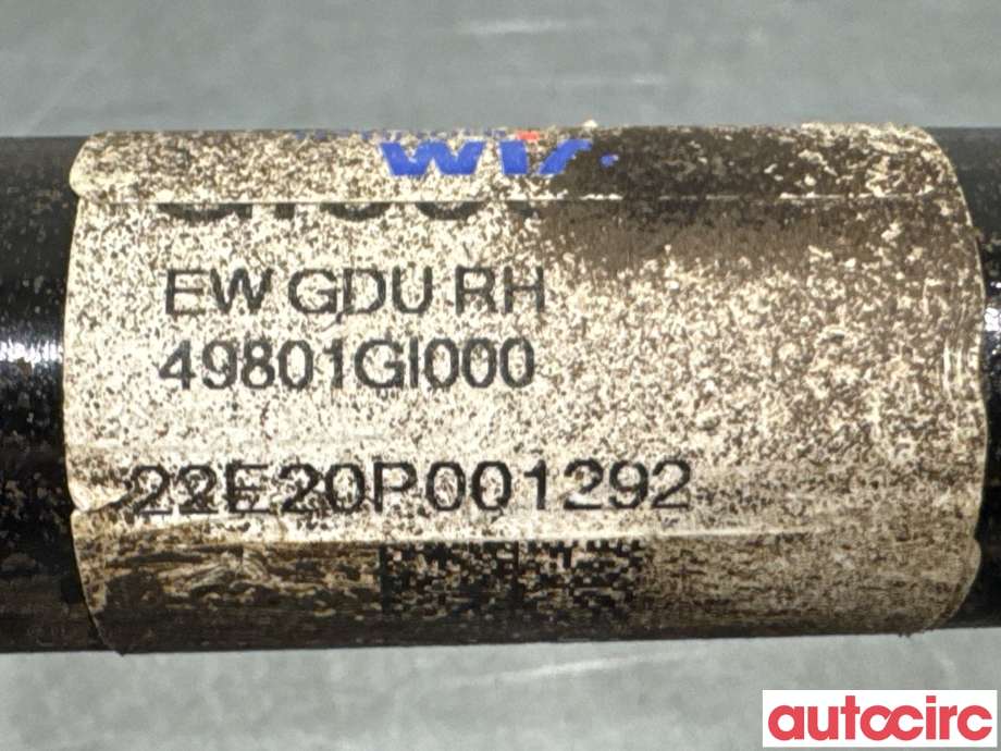 Drivaksel høyre bak, elbil til Kia EV6 2021-->>  (KIA|49801GI000|)