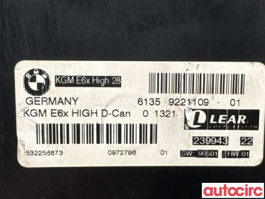 Styreenhet diverse til BMW 5-Serie 2003-2010 (E60/E61) (E60/E61) (BMW|61359221110|23994322|61359221109)