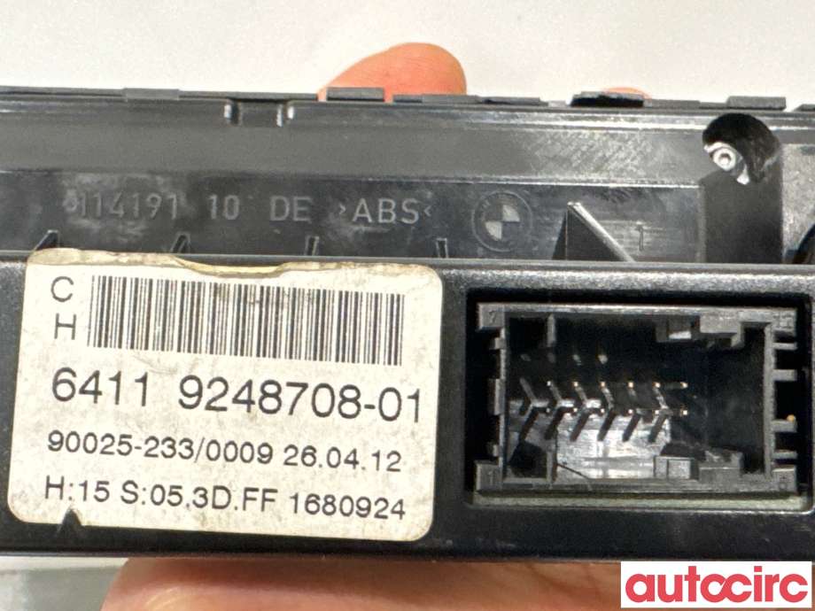 Varmeapparat betjening til BMW 5-Serie 2003-2010 (E60/E61) (E60/E61) (BMW|64119248708|90025-233)