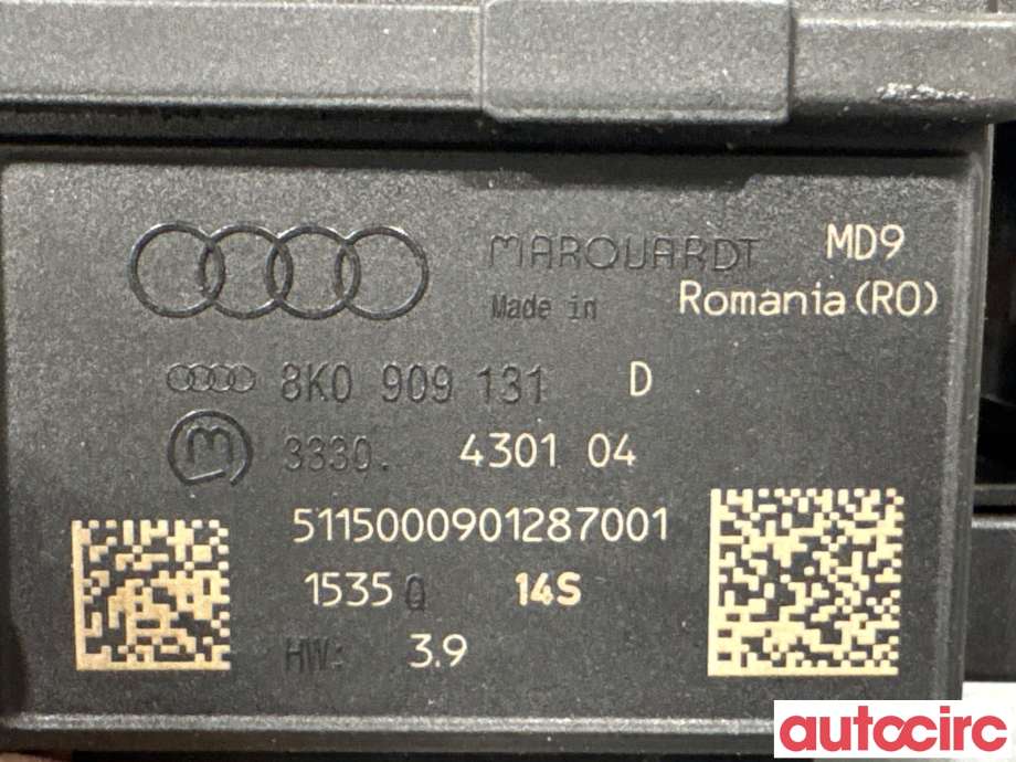 Tenningslås til Audi A4 2007-2014 (Type IV) (B8) (B8) (AUDI|8K0909131D|)
