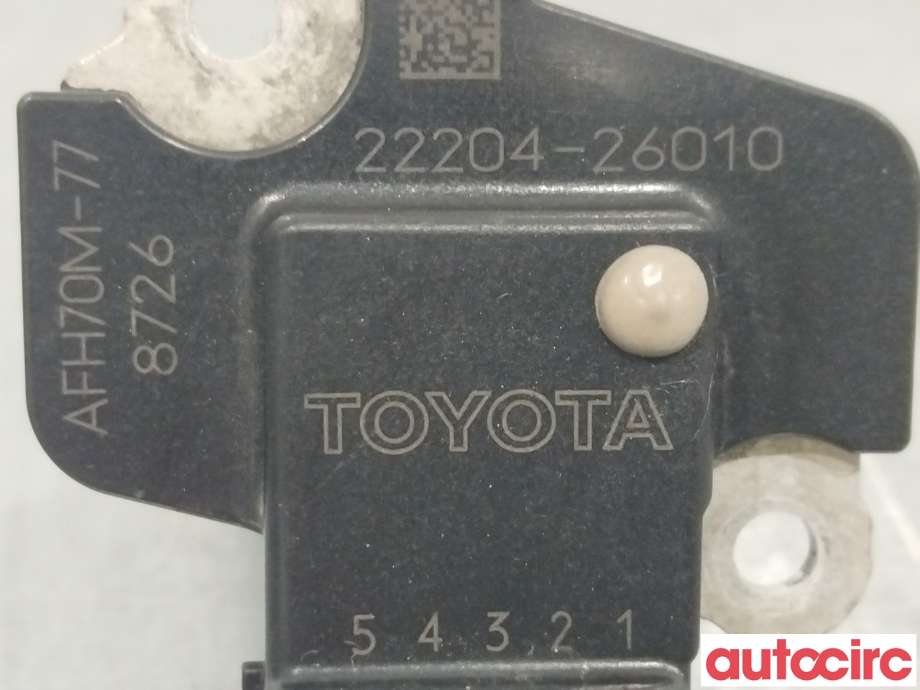 Luftmengde/luftmassemåler til Toyota Avensis 2009-2015 (Type III, Fase 1)  (TOYOTA|2220426010|22204-26010)