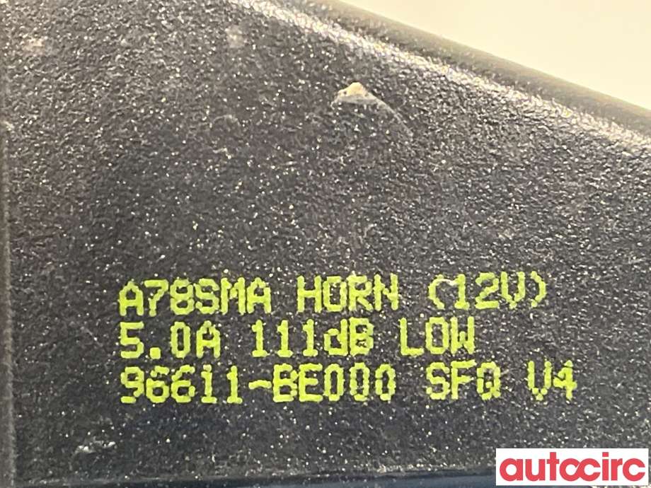 Horn/signalhorn til Hyundai Kona 2021-2023 (Type I, Fase 2) (HYUNDAI|96611BE000|)