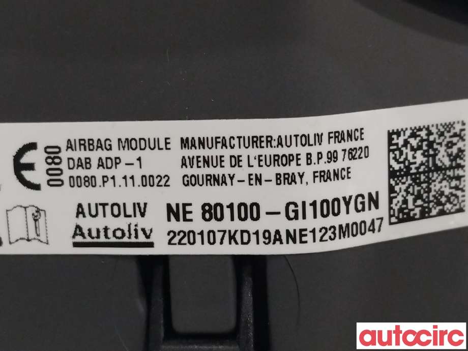 Airbag rattpute til Hyundai Ioniq 5 2021-->> (HYUNDAI|80100GI100YGN)
