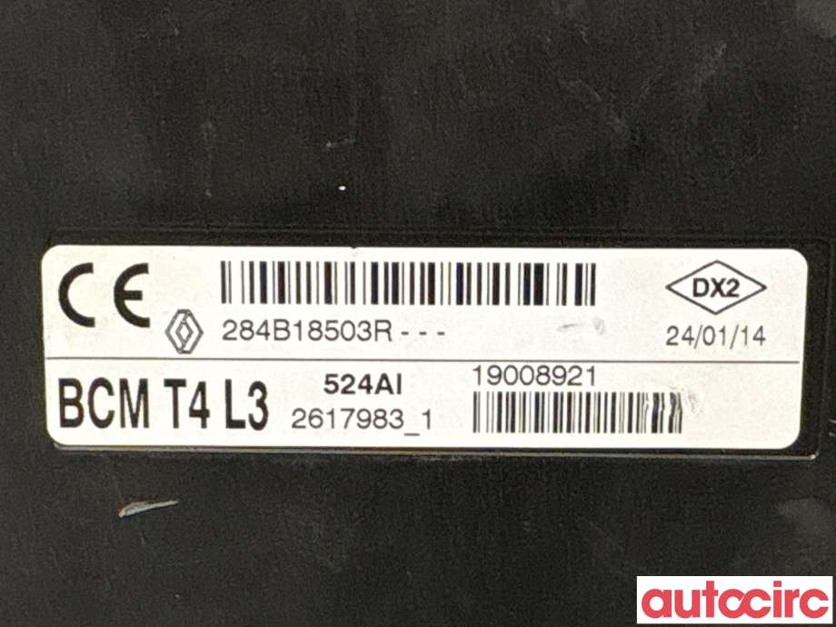 Styreenhet comfort (BCM) til Renault Captur 2013-2020 (Type I)  (RENAULT|284B10317R|284B18503R)
