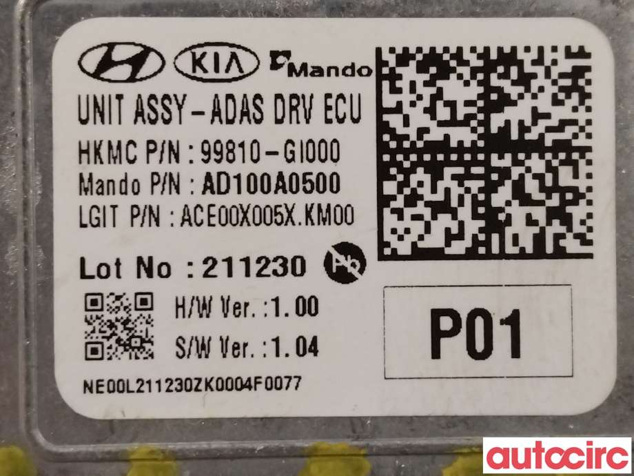 Styreenhet diverse til Hyundai Ioniq 5 2021-->>  (HYUNDAI|99810GI000)